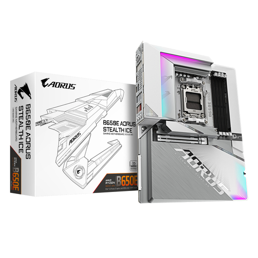 MB AMD AM5 B650E AORUS STEALTH ICE D5ATX