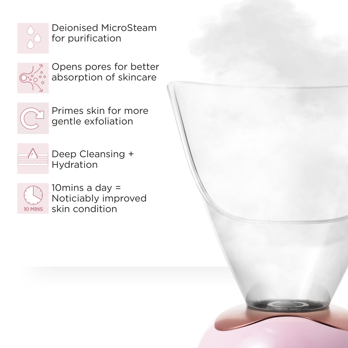 Facial Micro-Steamer - Pink