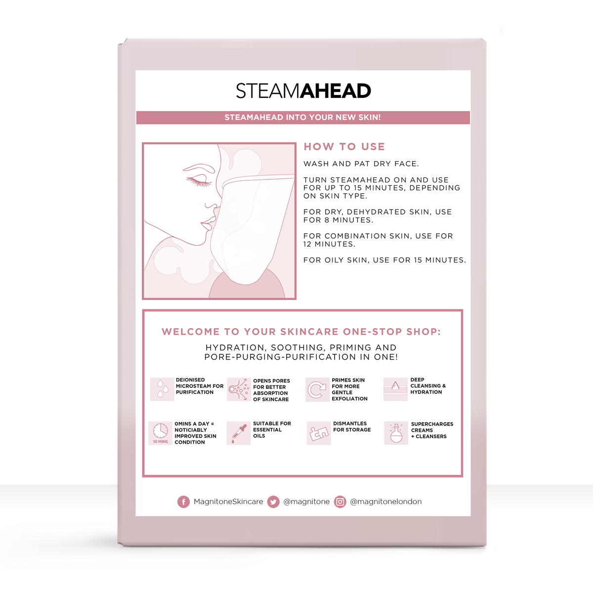 Facial Micro-Steamer - Pink