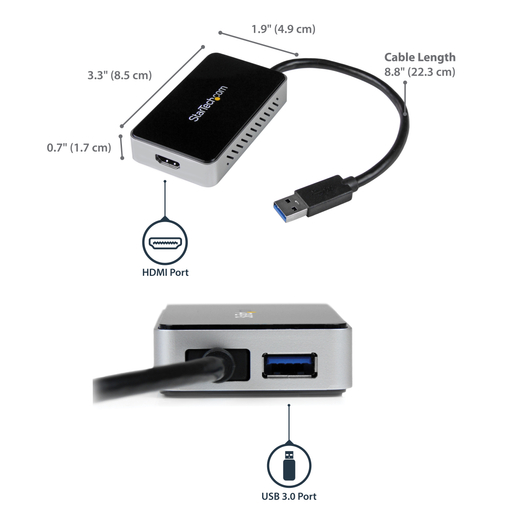 USB 3.0-HDMI Ext Video Card Adapter