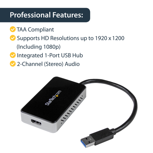 USB 3.0-HDMI Ext Video Card Adapter