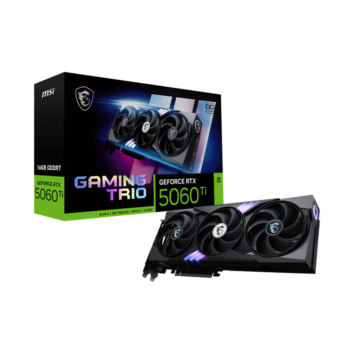 GPU NV 5060 TI GAMING TRIO OC 16G Fan