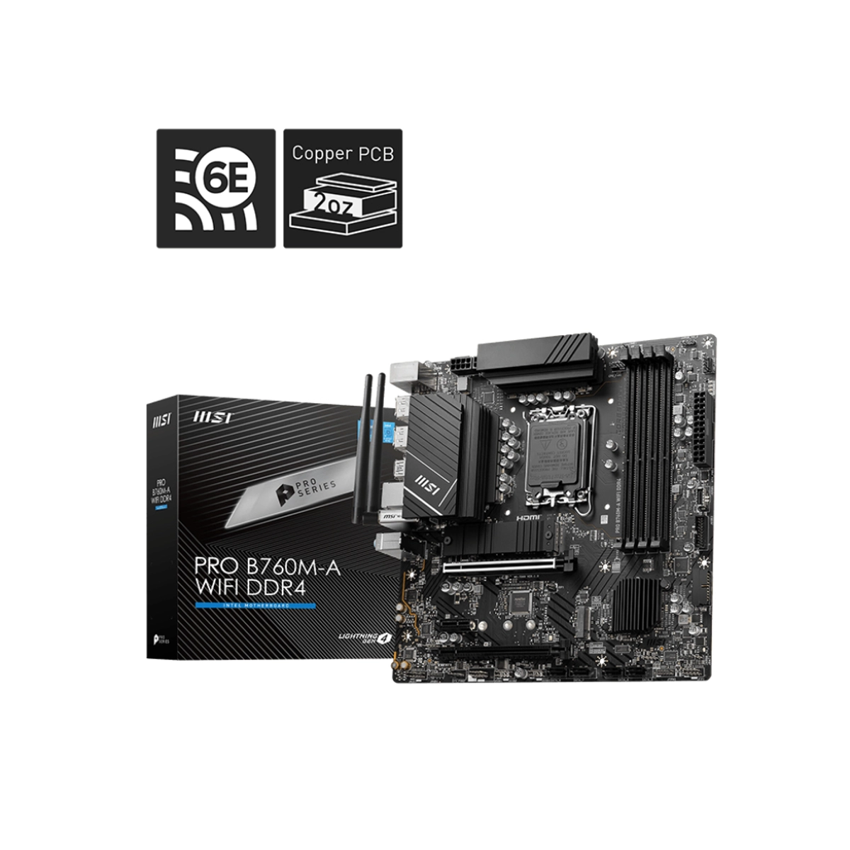 MB INT 1700 PRO B760M-A WIFI DDR4 MATX