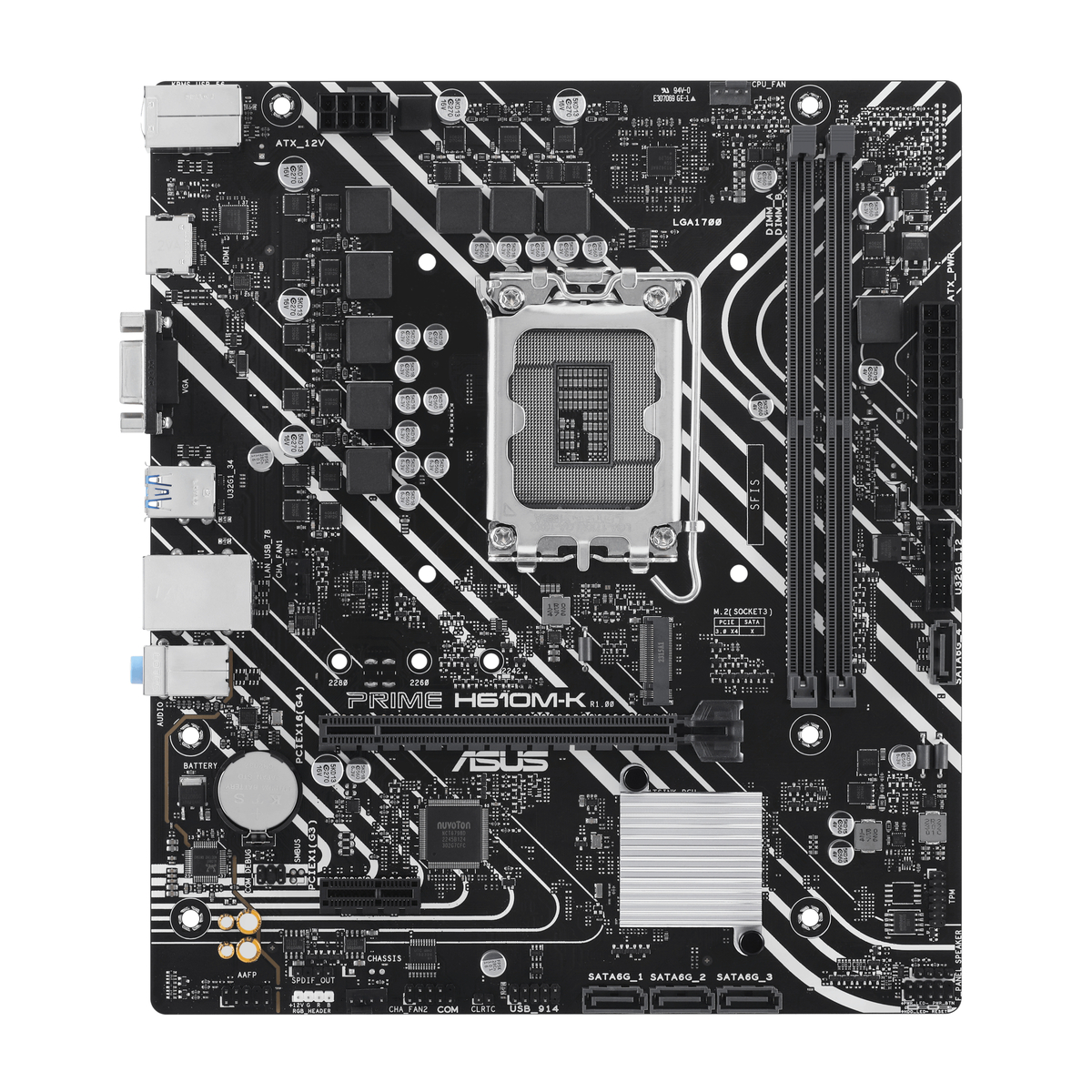 MB INT 1700 H610M-K Prime D5 MATX