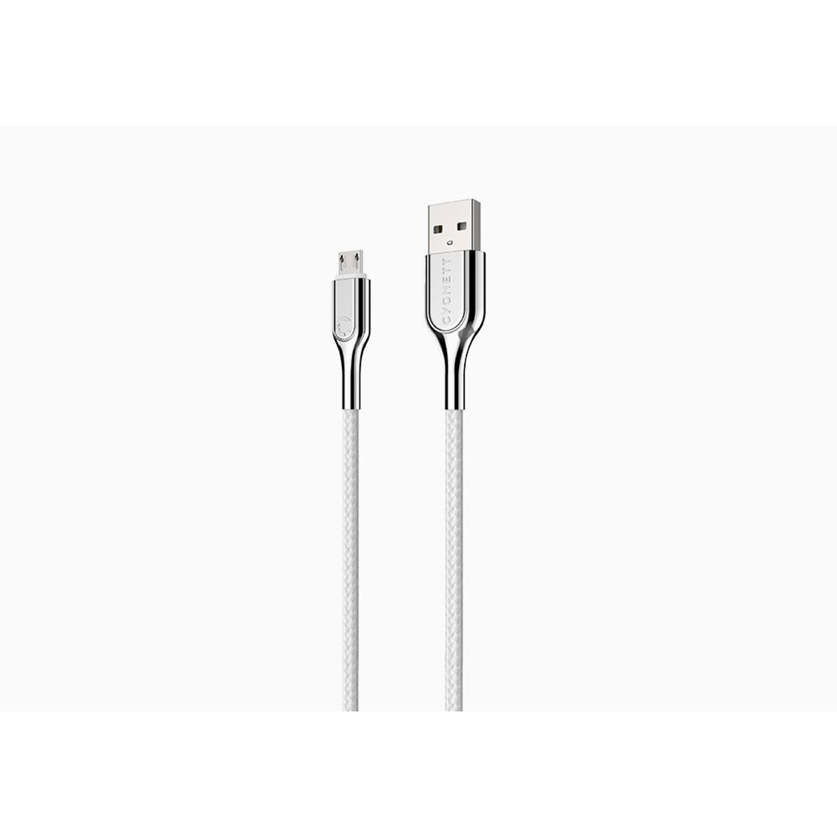 Armoured Micro to USB-A Cable 1M -White