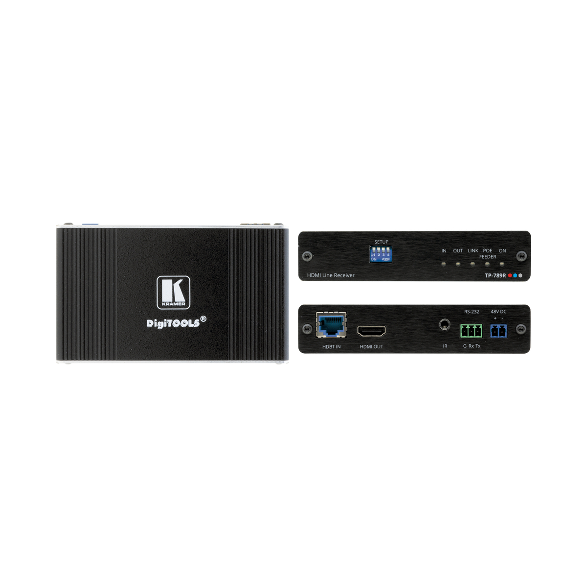 HDMI PoE Receiver With RS-232 + HDBaseT