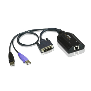 DVI/USB KVM Adpt Cbl Virt Med&SCard Sup