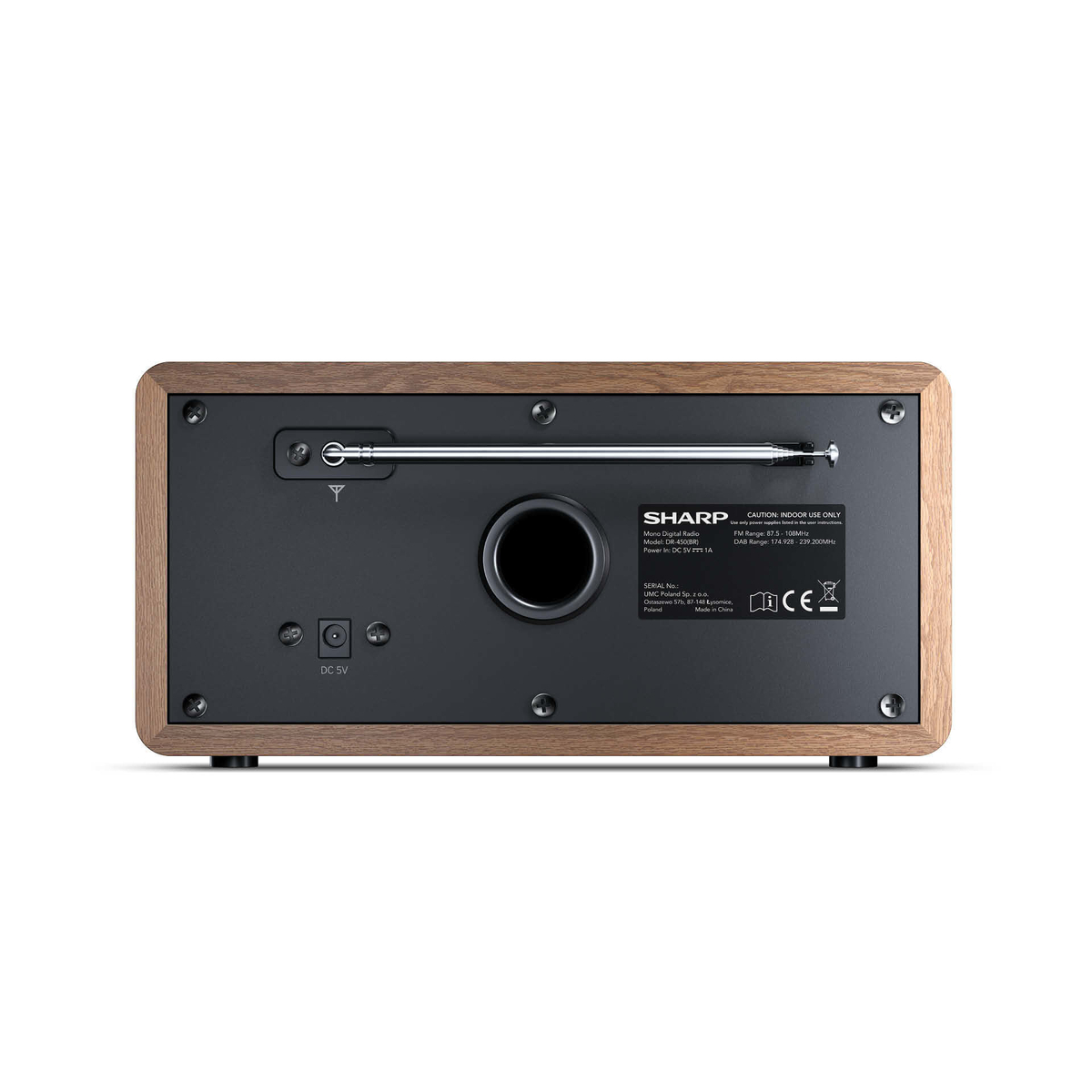 SHARP DR-450(BR) DIGITAL RADIO BROWN