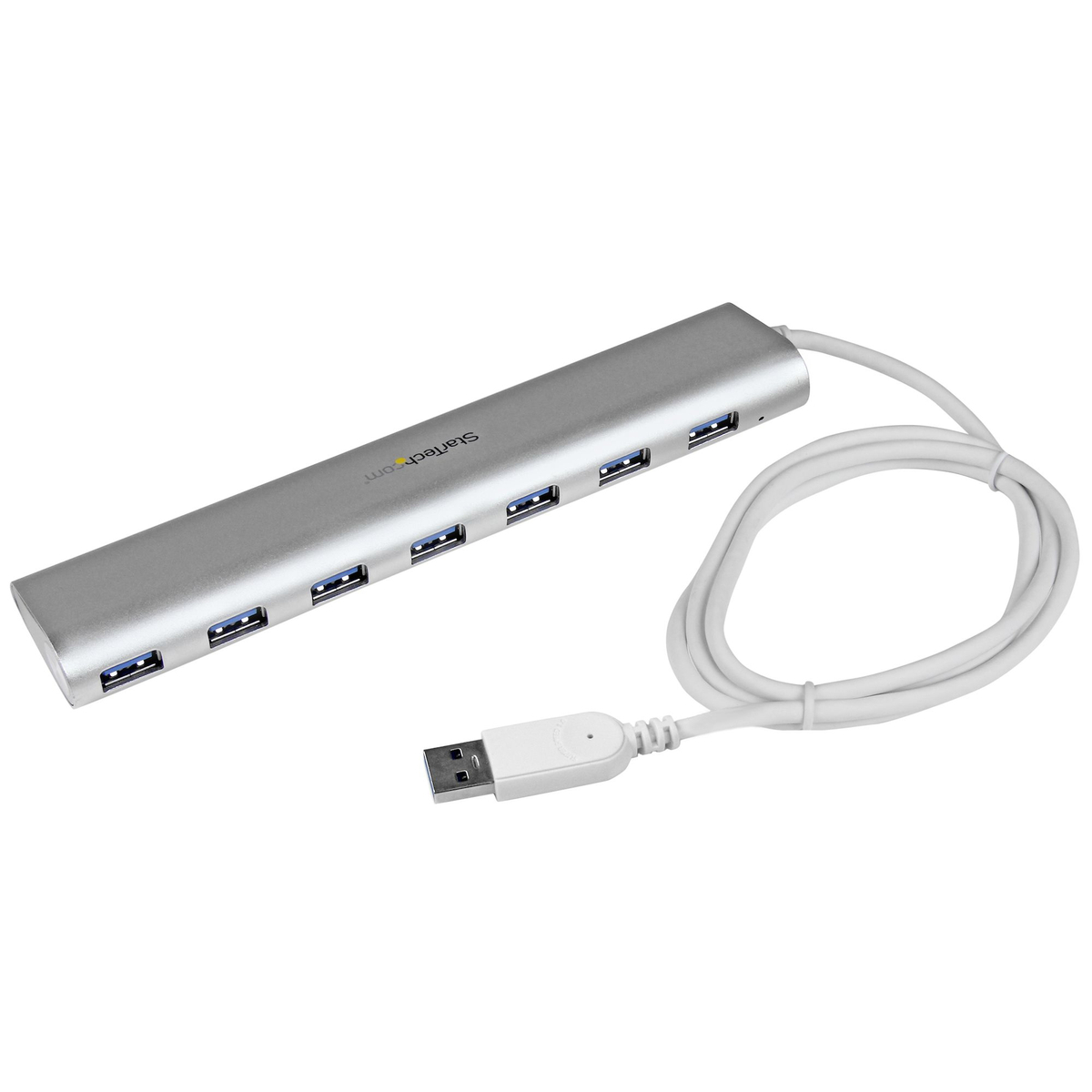 7Pt Compact USB 3.0 Hub w/Built-in Cable