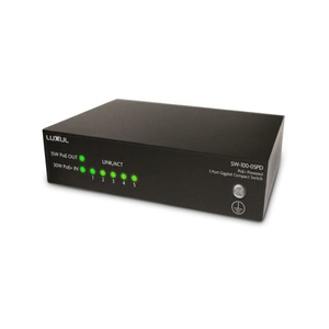 Luxul, 5 Port POE+ Multi-Mount Gigabit Switch