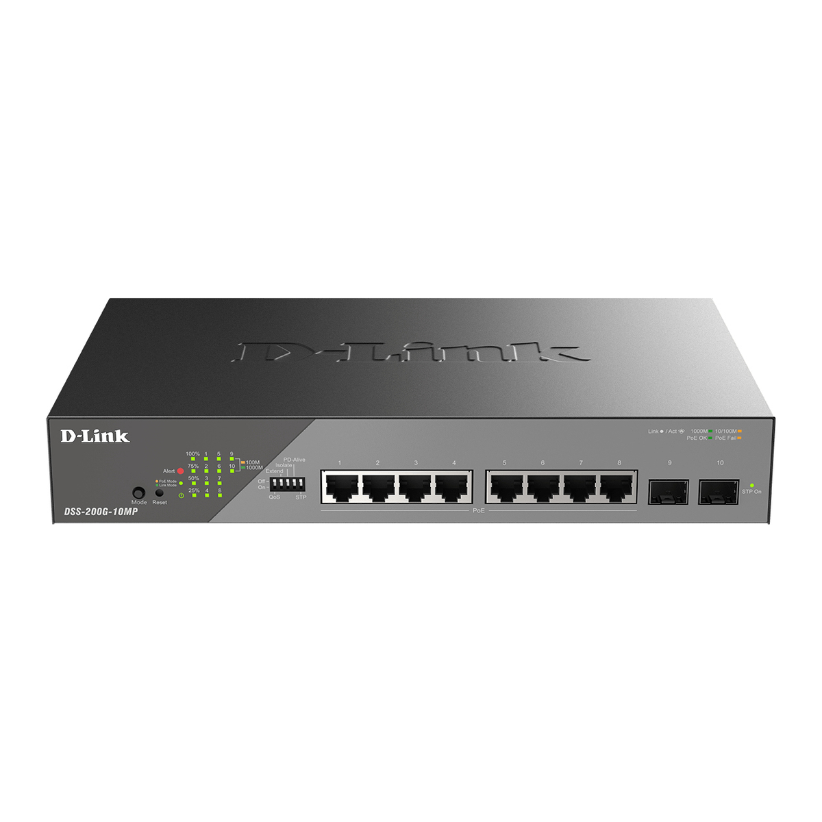 10-Port Gig PoE+ Surveillance Switches