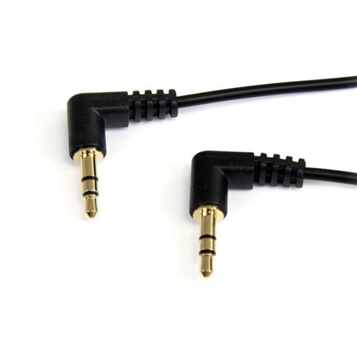 3 ft Slim Right Angle Stereo Audio Cable