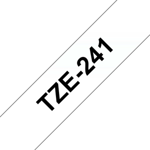 Brother, TZE241 Black On White Label Tape