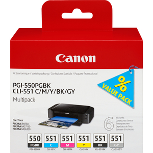 Canon, PGI550 CLI551 Colour Ink Multi