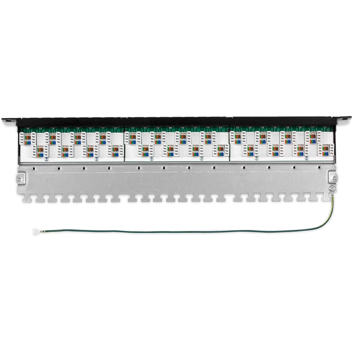 24 Port Cat6a Shield Half-U Patch Panel