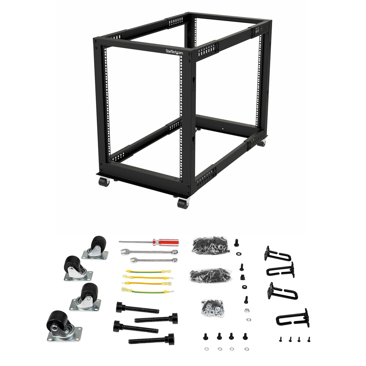 Rack - 15U Open Frame - 22-40 in. Depth