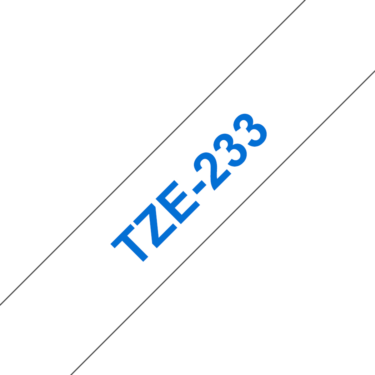 TZE233 12mm Blue On White Label Tape