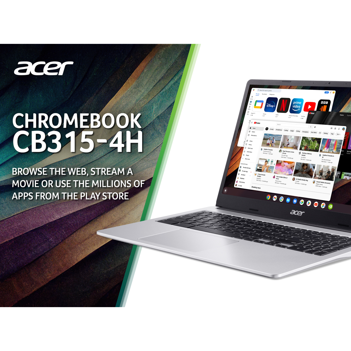 CB 315 15.6 Celeron 4GB 128GB Chrome