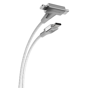 2-in-1 USB-C/Lightning Cable - WHITE
