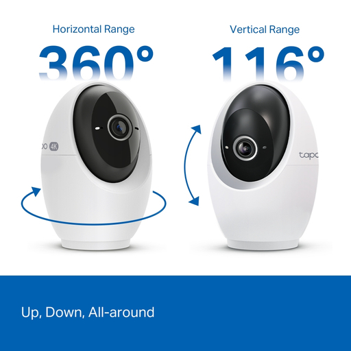 PAN/TILT AI HOME SECURITY WI-FI CAMERA