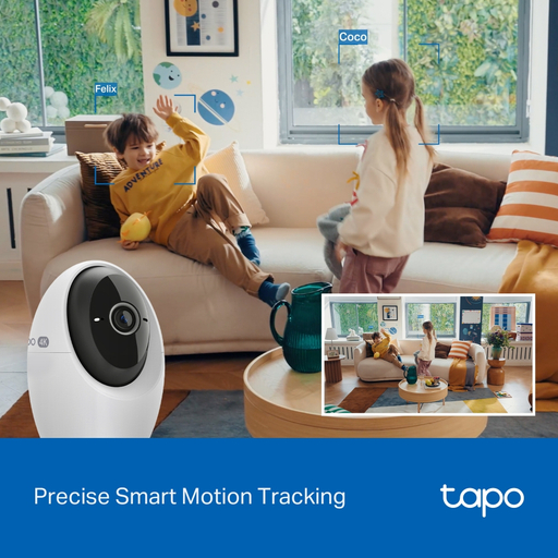 PAN/TILT AI HOME SECURITY WI-FI CAMERA