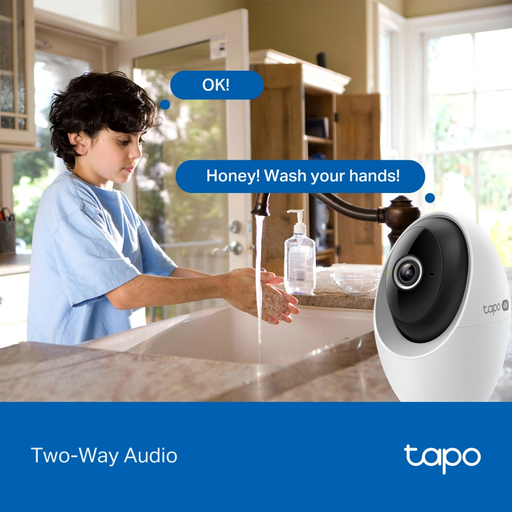 PAN/TILT AI HOME SECURITY WI-FI CAMERA