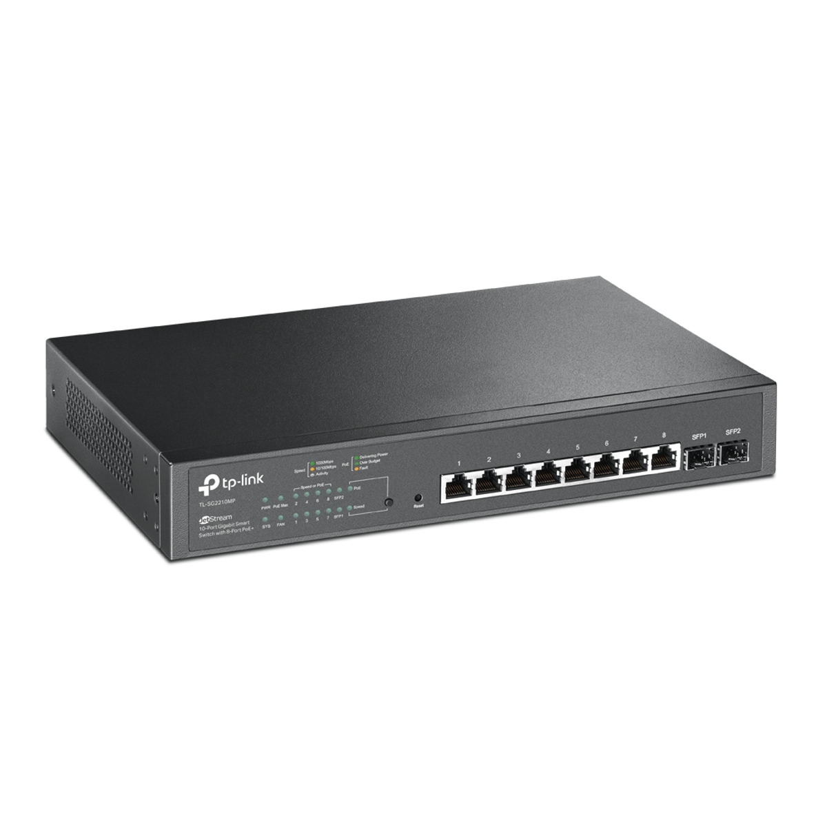 JetStream 10p Gig SM Switch - 8p PoE+