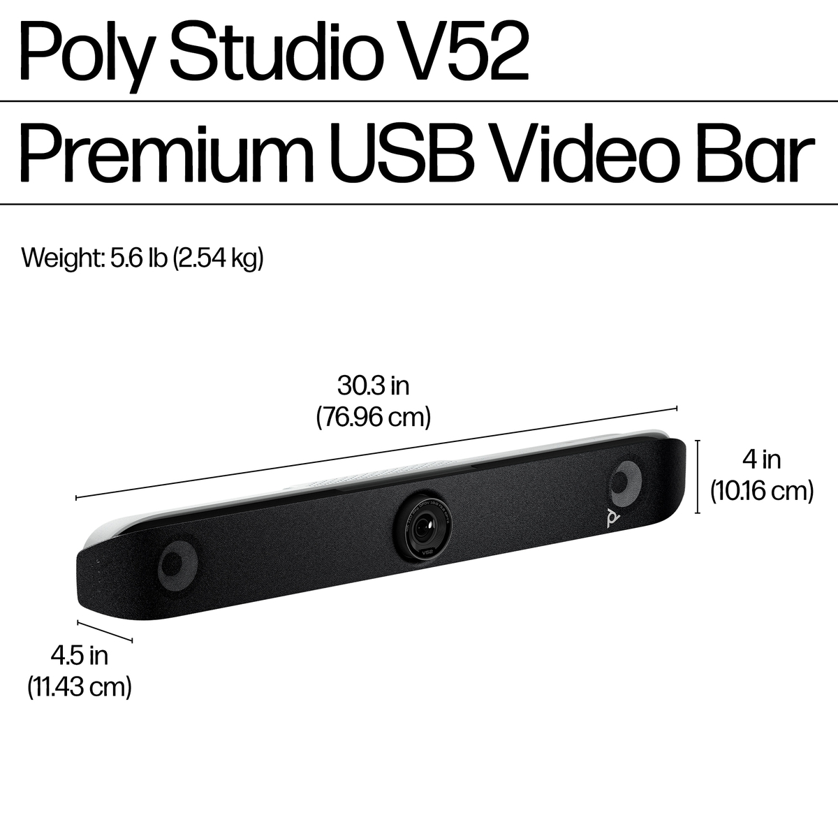 Poly Studio V52 USB Video Bar