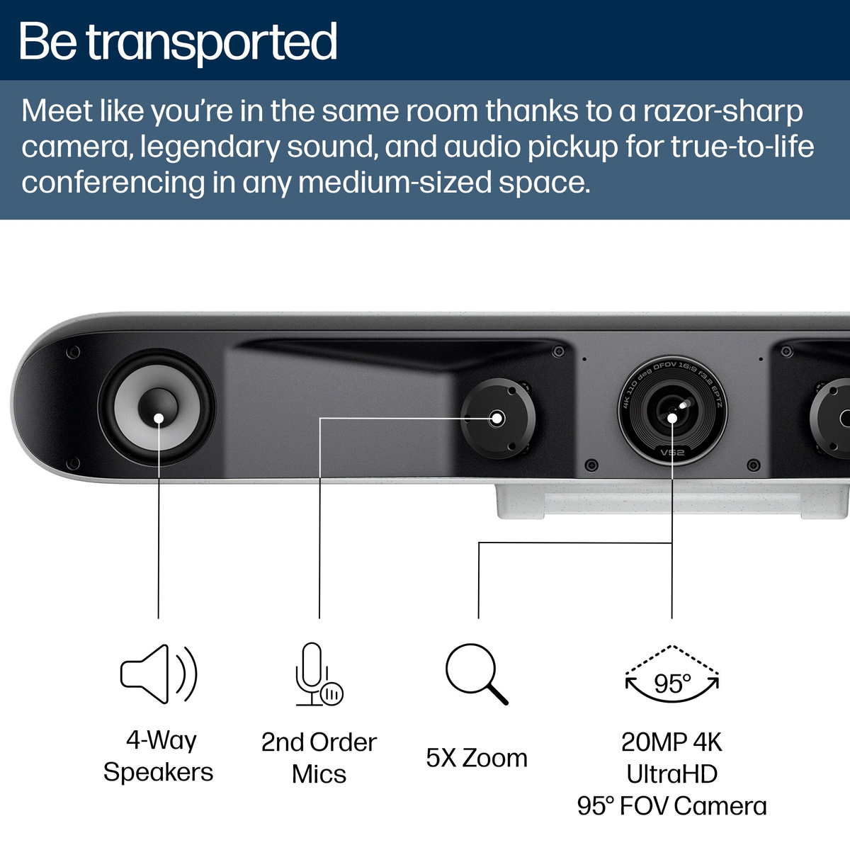 Poly Studio V52 USB Video Bar