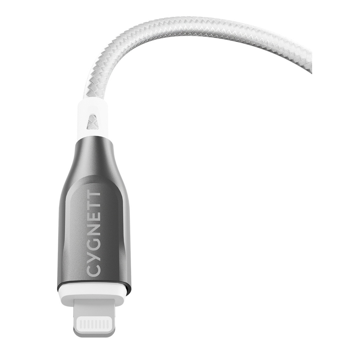 Armoured Lightning USB-A Cable White 1m