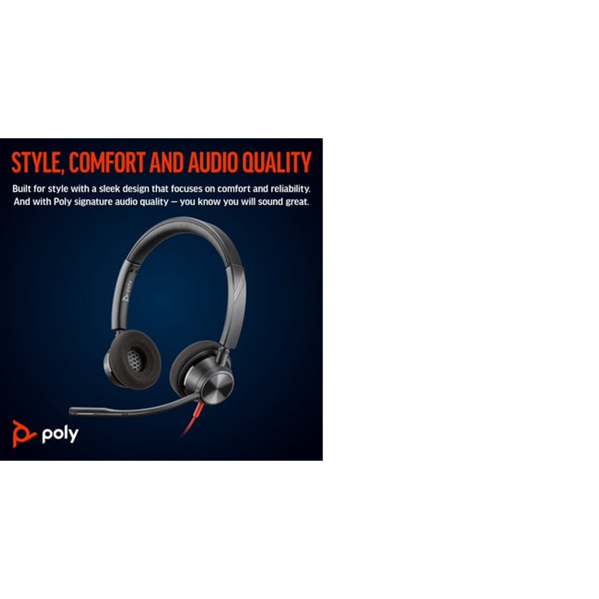 Poly BW 3320 Stereo USB-C HS +USB-C/A