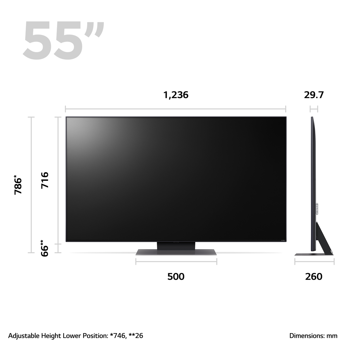 LG QNED QNED81 55 4K Smart TV