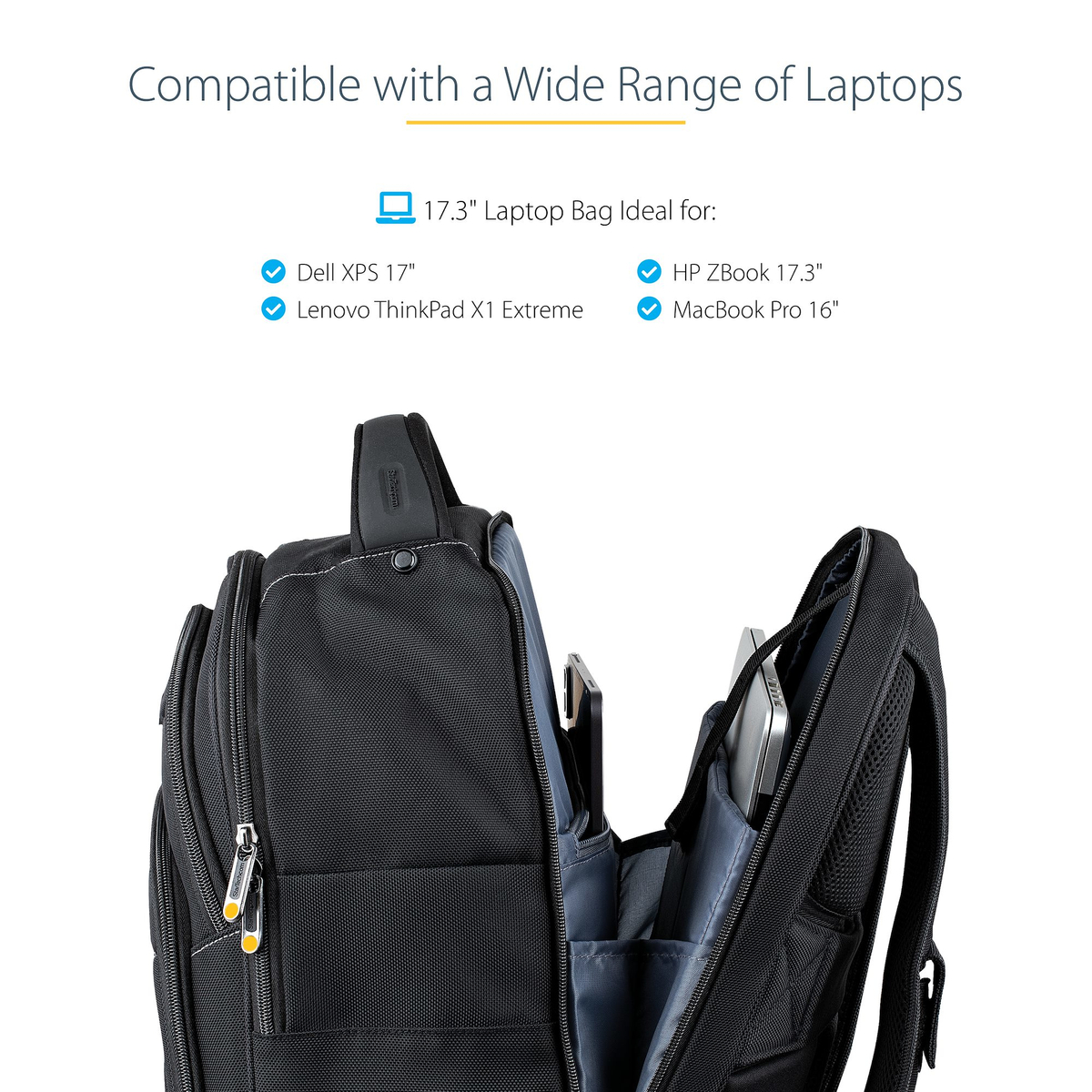 17.3in Laptop Backpack w/ Accessory Case