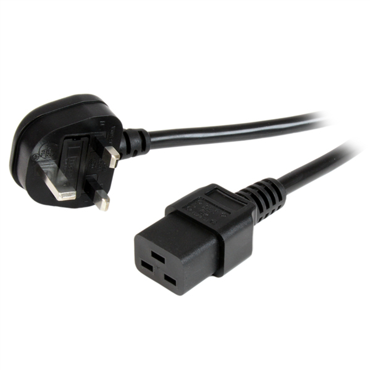 2m Power Cord - BS1363-IEC 320 C19