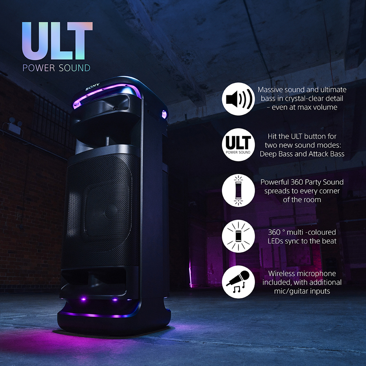 Hi Powered Speakers ULT Tower 10