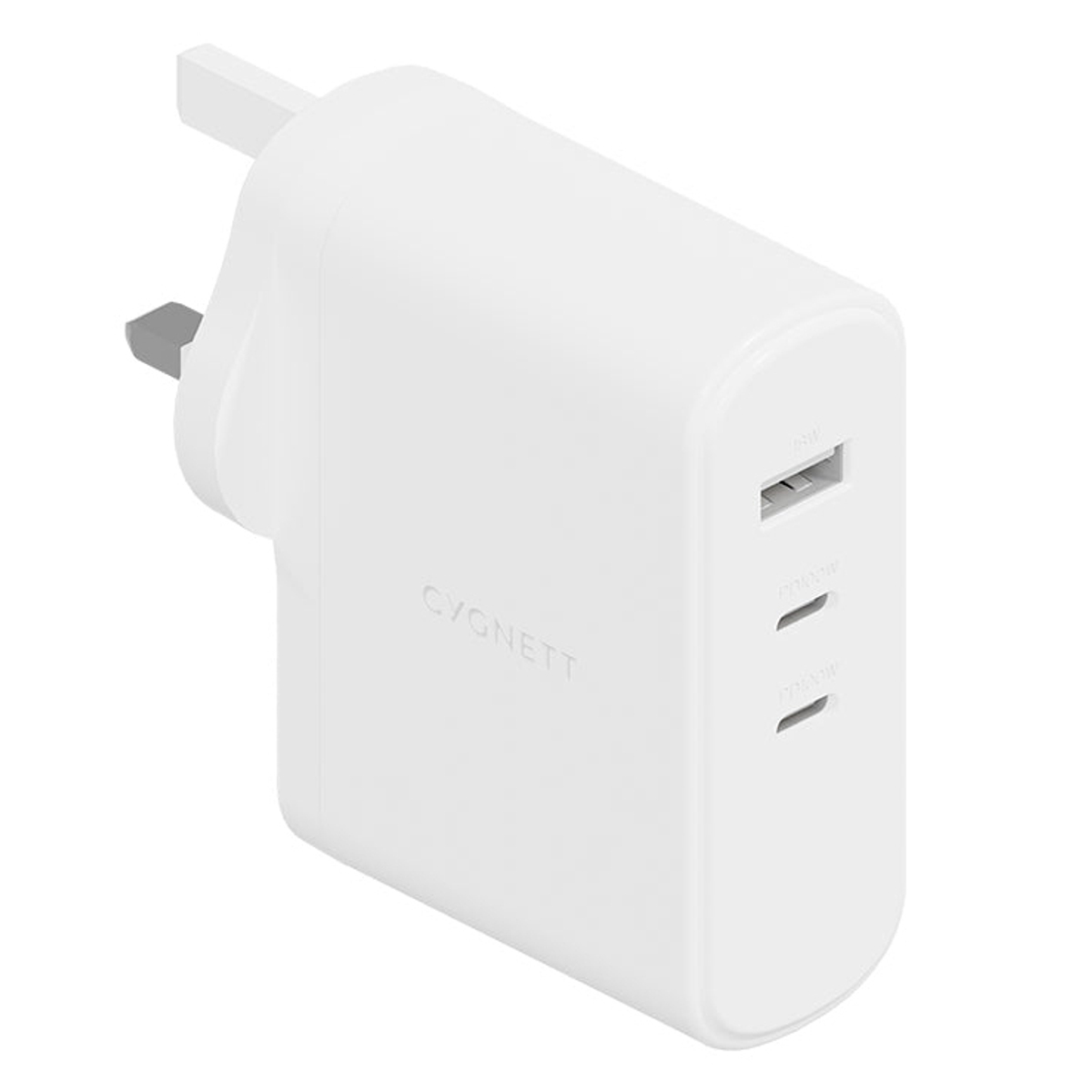 PowerMaxx100W Multi GaN WallCharger Whte