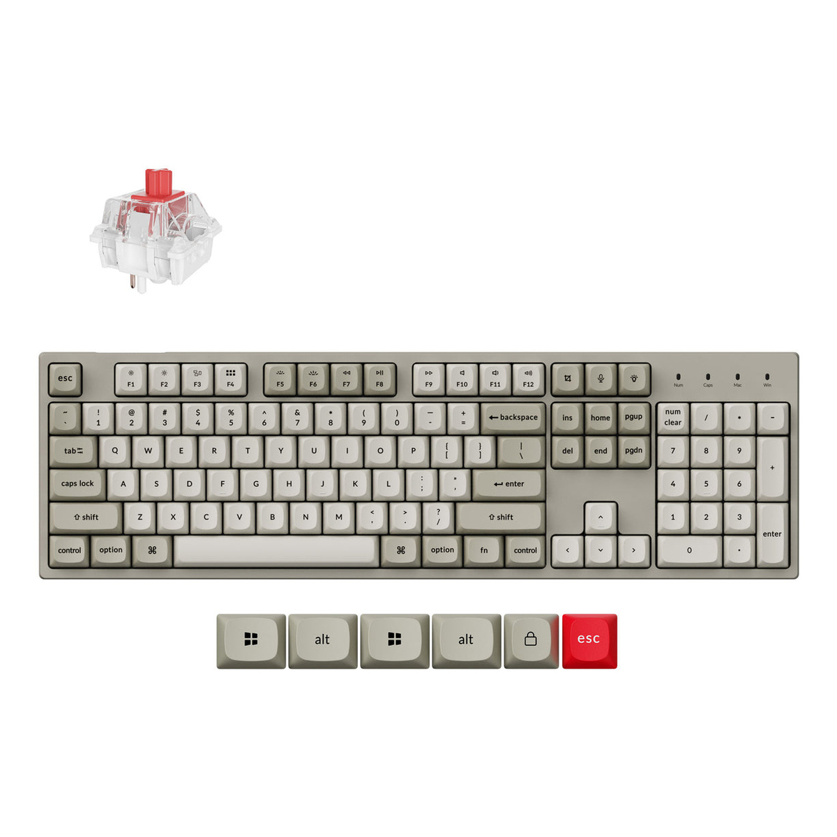 C2PX-M1-UK FULL SIZE Keyboard