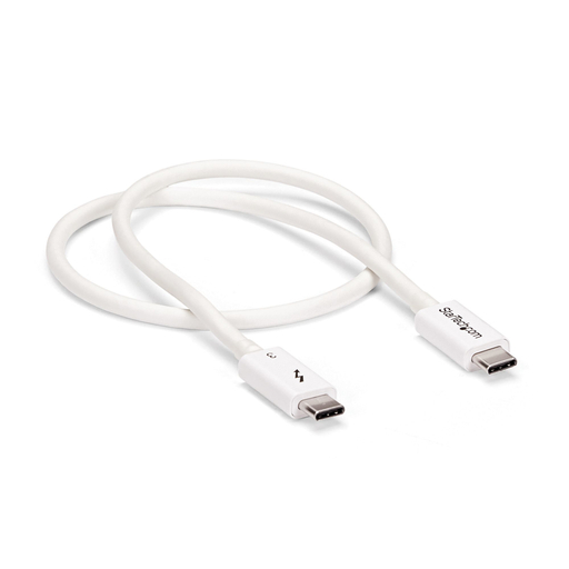 0.5mThunderbolt 3 Cable 40Gbps - White