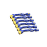 Power Cord x6 Locking C19:C20 1.2m Blue