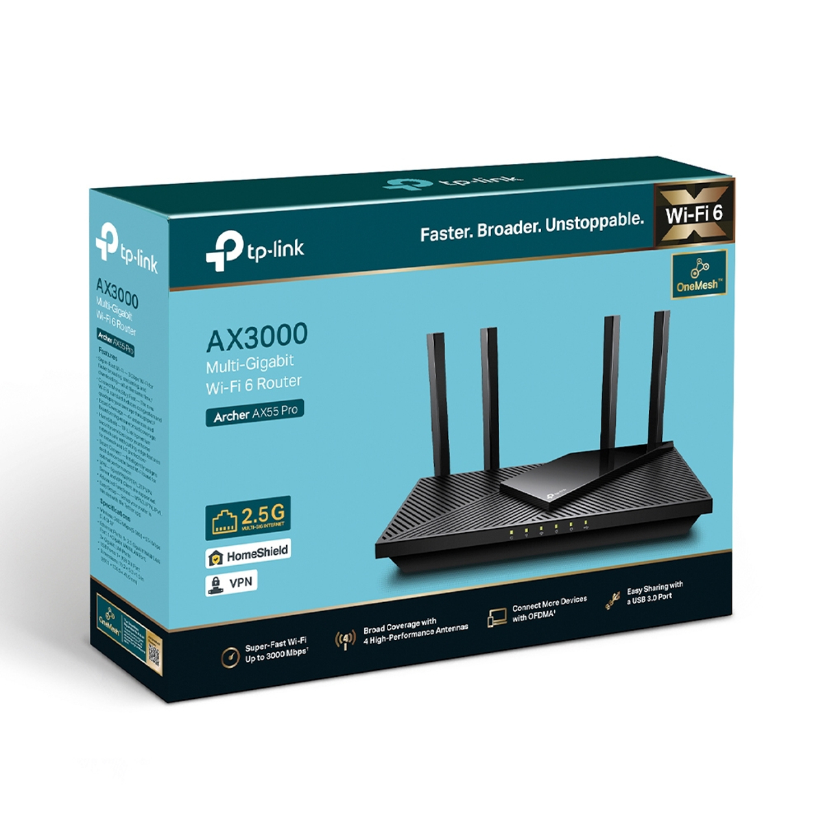 AX3000 Multi-Gigabit Wi-Fi 6 Router