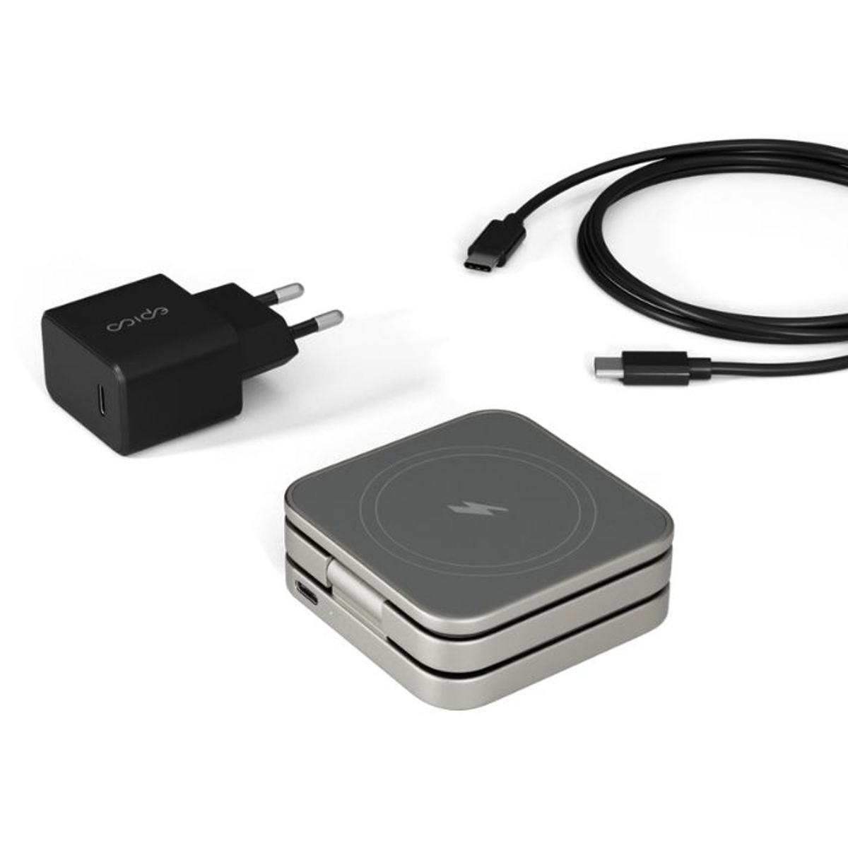 3in1 Fold Mag+ Wireless Charge Stand-EU