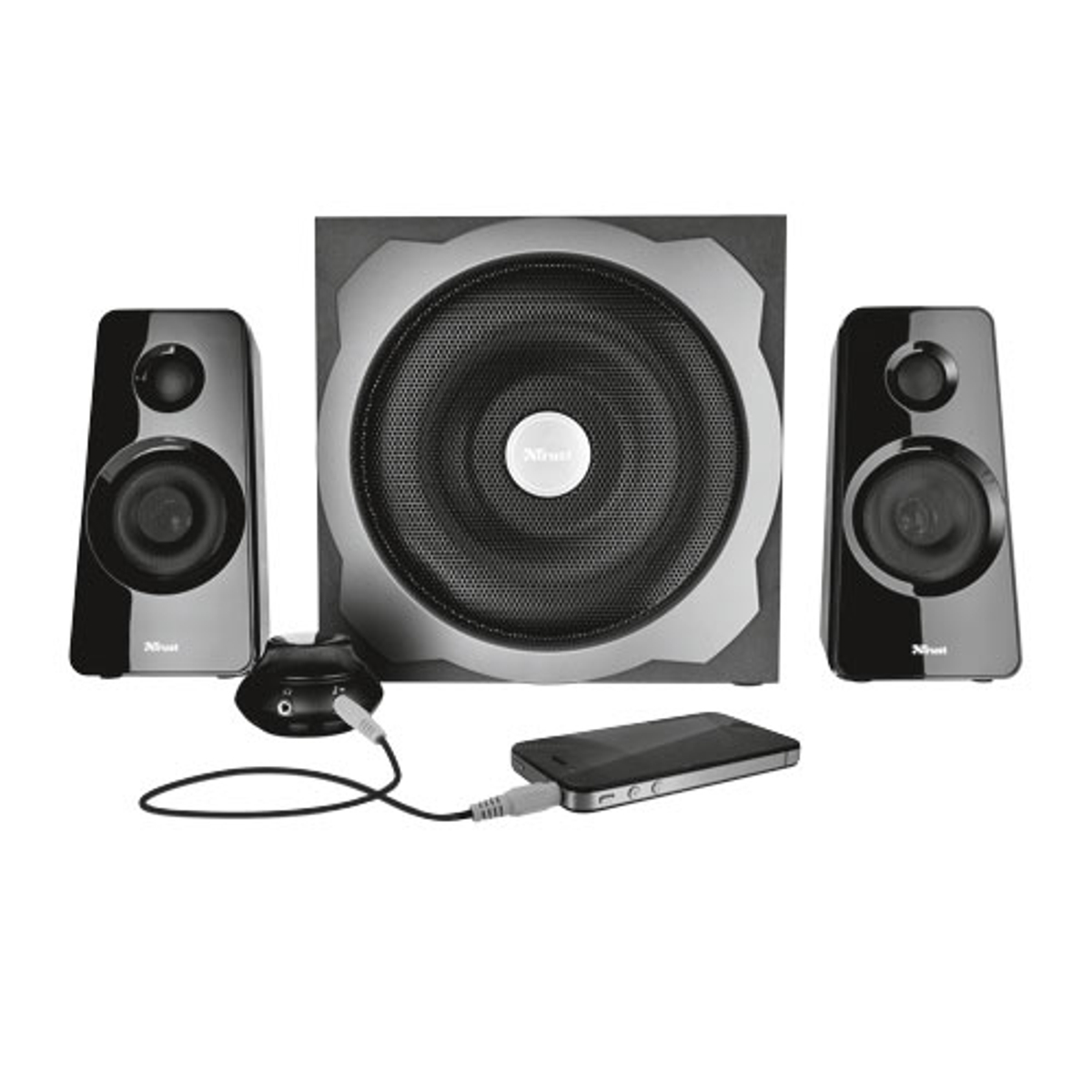 TYTAN 2.1 SUBWOOFER SPEAKER SET BLACK