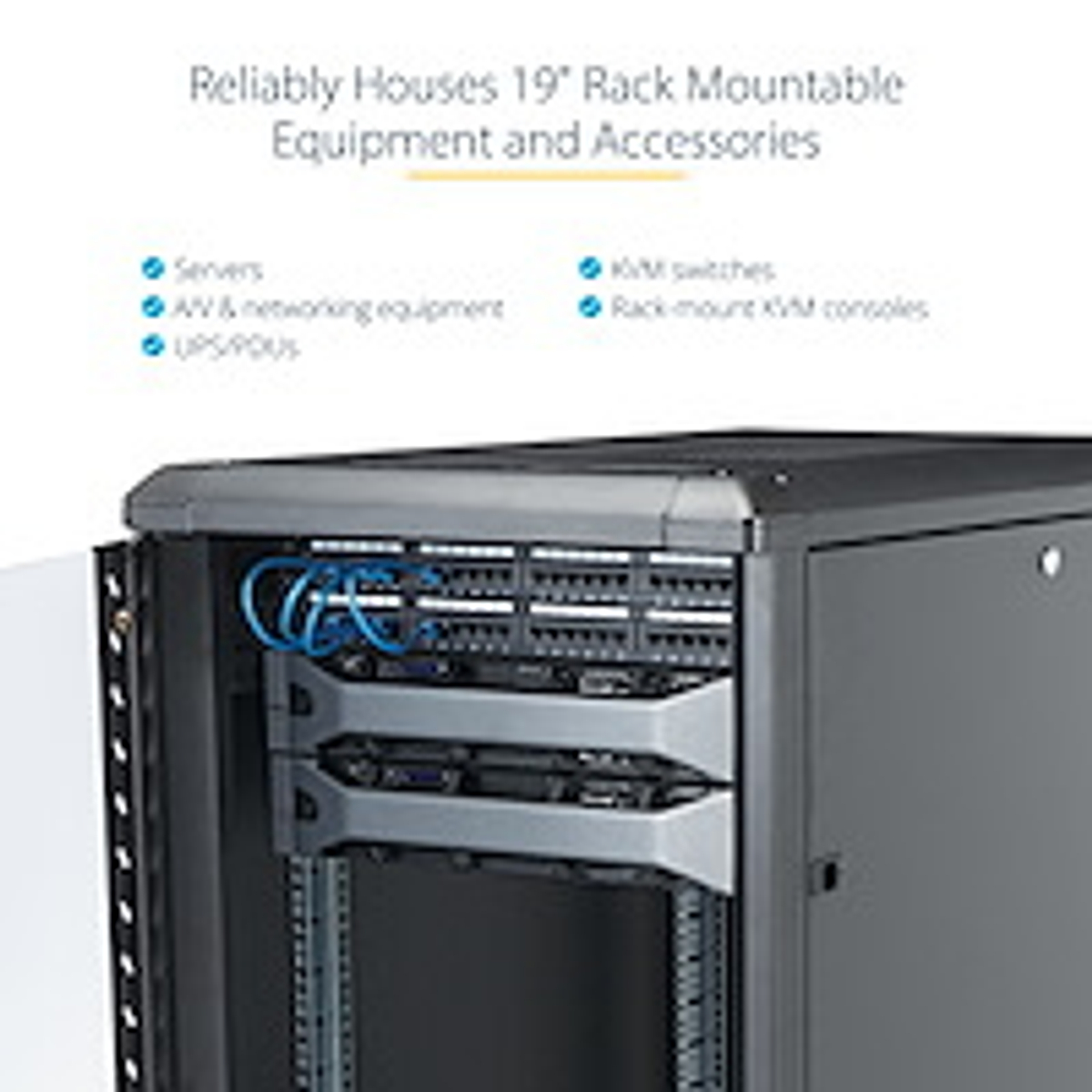 22U 36 Knock-Down Server Rack w/Casters