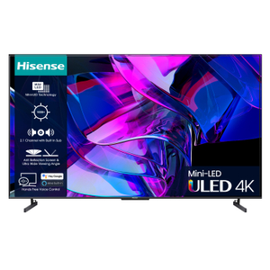 Hisense, 75" Smart 4K Ultra HD HDR Mini-LED TV