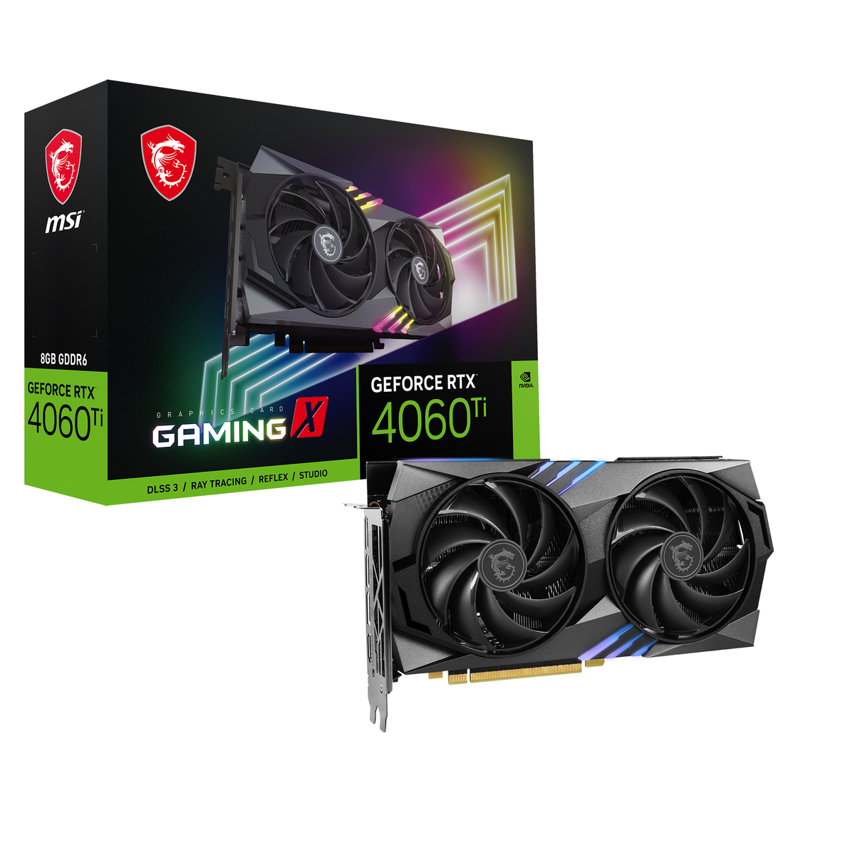 GPU NV RTX 4060 TI GAMING X 8GB Fan