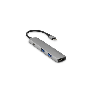 Epico, USB-C 6in1 Hub 4k HDMI - Grey/Black