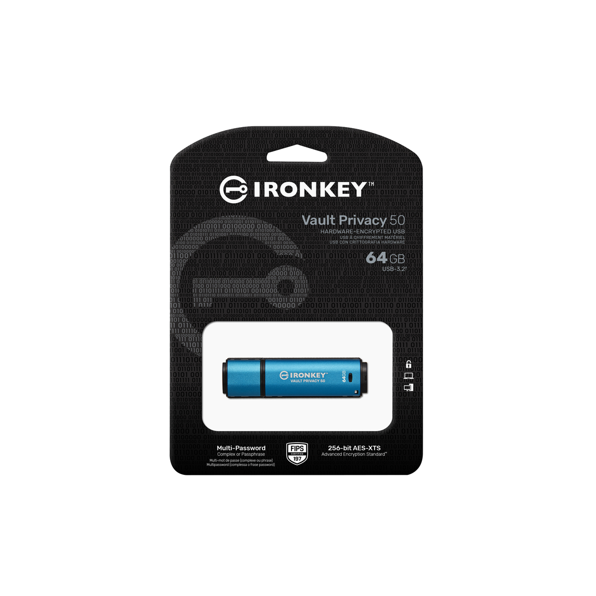FD 64GB IronKey Vault Privacy 50 USB