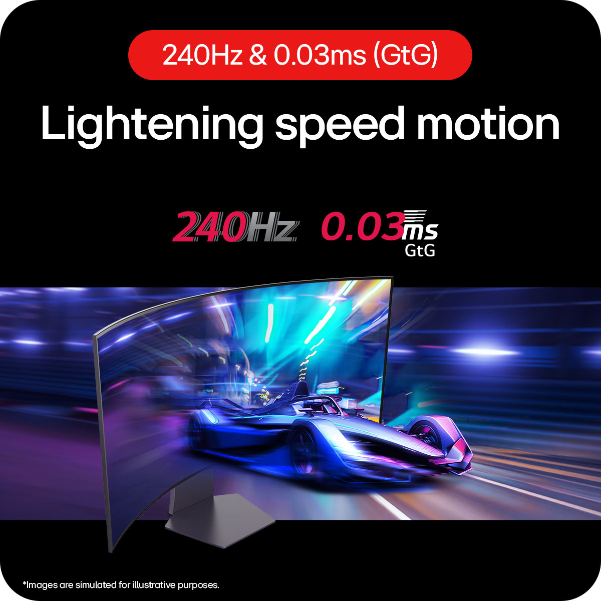 45'' Curved Gaming Monitor 240Hz