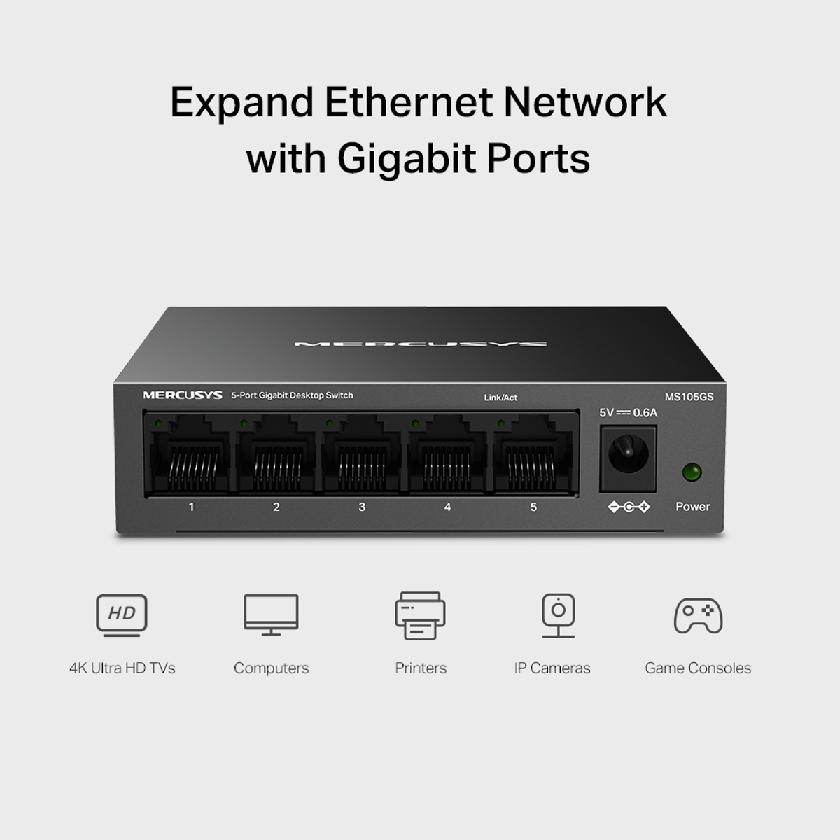 5-Port Gigabit Desktop Switch