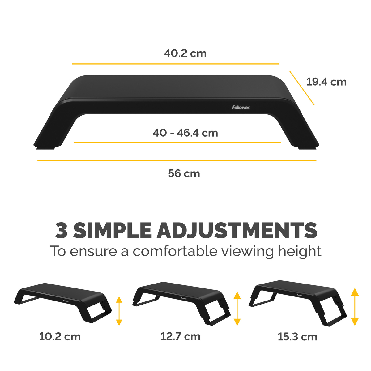 Hana Lt Monitor Riser Black